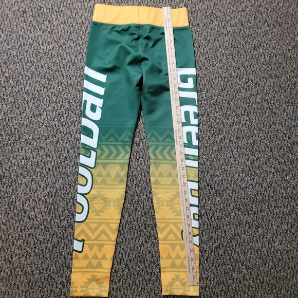NWOT Women's Green Bay Packers Green and Gold Leggings Size Medium - Picture 14 of 14